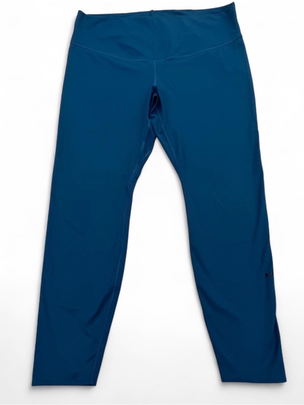 Nike Womens One Luxe Dri-Fit 7/8 Mid-Rise Training Tights  in Teal Size: 1X